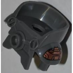 Minifigure Armor Space with Shoulder Protection with Copper Shoulder Plates Pattern