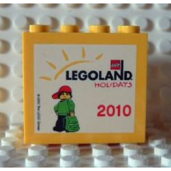 Brick 2 x 4 x 3 with Legoland Holidays 2010 Pattern
