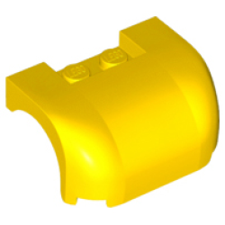 Vehicle, Mudguard 3 x 4 x 1 2/3 Curved Fenders - Yellow Vehicle, Mudguard 3 x 4 x 1 2/3 Curved Fenders - Yellow