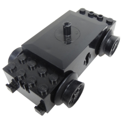 Electric, Train Motor 12V with Wheels Type III with 3 Slotted Contact Holes