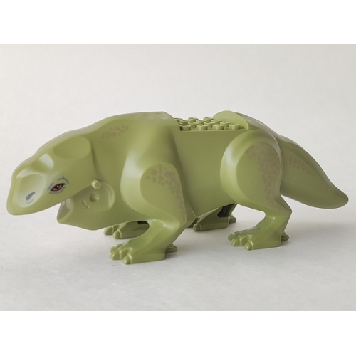 Деталь LEGO 16875pb01 Dewback Body, Claws and Short Tail with Eyes and Nostrils and Leg Spots Pattern 1