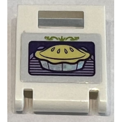 Container, Box 2 x 2 x 2 Door with Slot with Oven Door and Bright Light Yellow Pie Pattern (Sticker) - Set 41162 Container, Box 2 x 2 x 2 Door with Slot with Oven Door and Bright Light Yellow Pie Pattern (Sticker) - Set 41162