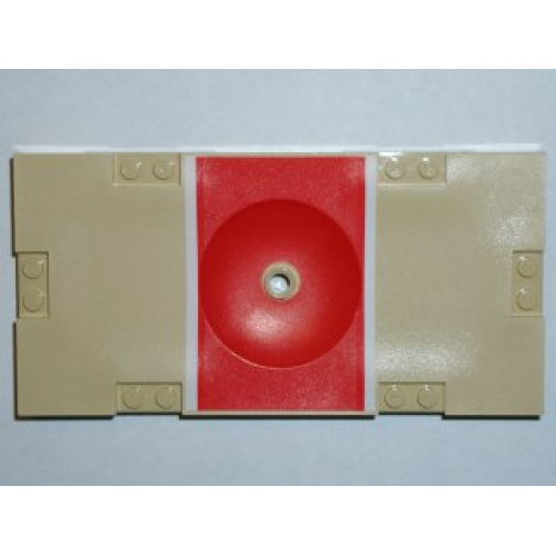 Деталь LEGO 30489pb01 Sports Field Section 8 x 16 with Basketball Lane Pattern