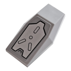 Large Figure Armor Plate Small with Silver Armor Plate Pattern (Sticker) - Set 76124