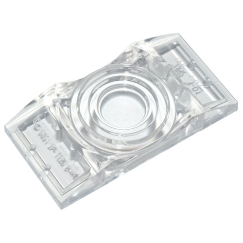 Деталь LEGO 1942 Electric, Light Slope Curved 4 x 2 x 2/3 Double with Fresnel Lens - Trans-Clear