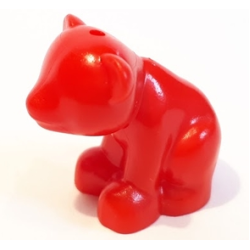 Bear, Friends Style, Baby Cub, Sitting - Red