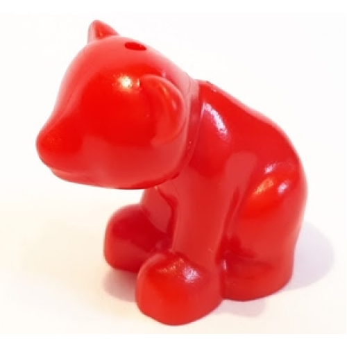 Деталь LEGO 14732 Bear, Friends Style, Baby Cub, Sitting - Red