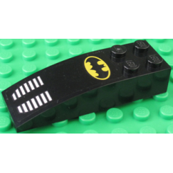 Slope, Curved 6 x 2 with Batman Logo and Grille Pattern (Sticker) - Set 6864 Slope, Curved 6 x 2 with Batman Logo and Grille Pattern (Sticker) - Set 6864