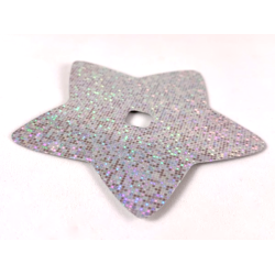 Clikits, Icon Accent Plastic Star 8 1/2 x 8 1/2 with Holographic Grid of Squares Pattern Clikits, Icon Accent Plastic Star 8 1/2 x 8 1/2 with Holographic Grid of Squares Pattern
