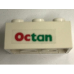 Brick 2 x 3 with Octan Pattern Left (Sticker) - Sets 6397 / 6472 Brick 2 x 3 with Octan Pattern Left (Sticker) - Sets 6397 / 6472