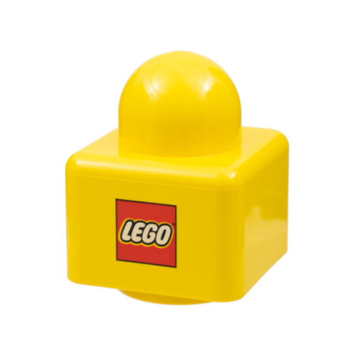 Деталь LEGO 31000pb01 Primo Brick 1 x 1 with LEGO Logo Pattern on Opposite Sides