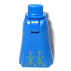 Mini Doll Hips and Skirt Full Length with 5 Flowers Pattern - Thick Hinge Mini Doll Hips and Skirt Full Length with 5 Flowers Pattern - Thick Hinge