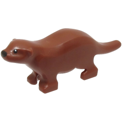 River Otter with Black Eyes and Nose Pattern
