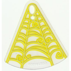 Plastic Part for Set 41195 - Trans-Neon Green Spider Web Pattern