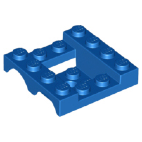 Деталь LEGO 24151 Vehicle, Mudguard 4 x 4 x 1 1/3 Double - Blue
