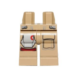 Hips and Legs with Armor Plate on Right Leg and Pocket on Left Leg Pattern (SW Baze Malbus)