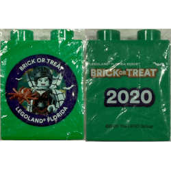 Duplo, Brick 1 x 2 x 2 with Brick or Treat LEGOLAND Florida Resort 2020 Pattern Duplo, Brick 1 x 2 x 2 with Brick or Treat LEGOLAND Florida Resort 2020 Pattern