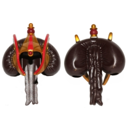 Minifigure, Hair Bun with Braid and Gold Hood with Royal Insignia Pattern (SW Queen Amidala) Minifigure, Hair Bun with Braid and Gold Hood with Royal Insignia Pattern (SW Queen Amidala)