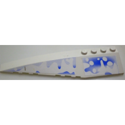 Wedge 12 x 3 Left with Snow and Ice Pattern (Stickers) - Set 3538
