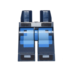 Hips and Legs with Pixelated Blue and Medium Blue Jeans, Black Belt and Shoes Pattern Hips and Legs with Pixelated Blue and Medium Blue Jeans, Black Belt and Shoes Pattern