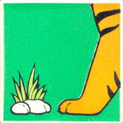 Duplo, Tile 2 x 2 x 1 with Tiger Mosaic Picture 16 Pattern