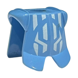 Minifigure Armor Breastplate with Leg Protection with White Jayko Geometric Pattern