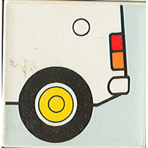 Деталь LEGO 2756pb126 Duplo, Tile 2 x 2 x 1 with Community Mosaic Picture 18 Pattern