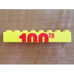 Brick 2 x 8 with Top Half of '100TH' Pattern Brick 2 x 8 with Top Half of '100TH' Pattern