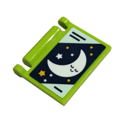 Minifigure, Utensil Book Cover with Stars and Moon Pattern (Sticker) - Set 41449 Minifigure, Utensil Book Cover with Stars and Moon Pattern (Sticker) - Set 41449