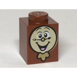 Brick 1 x 1 with Cogsworth Clock Face Pattern