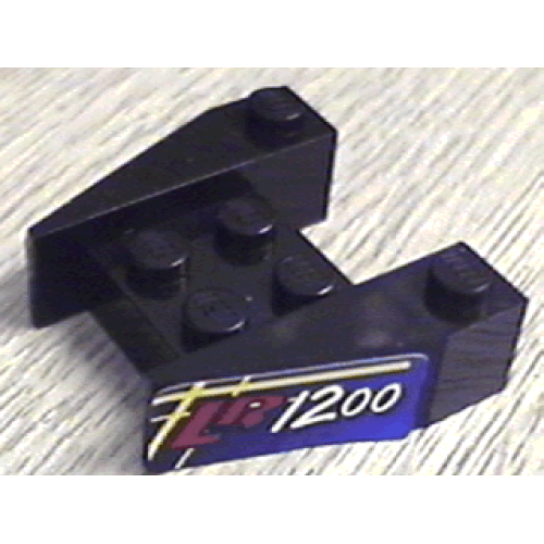 Деталь LEGO 2399pb02 Wedge 3 1/2 x 4 without Stud Notches with 'LR1200' Pattern on Both Sides (Stickers) - Set 8417
