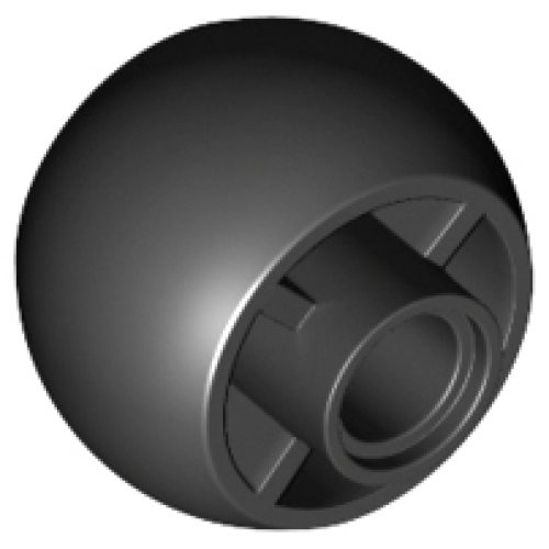 Деталь LEGO 55889 Wheel 18 x 14 Smooth - Black