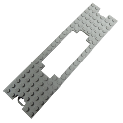 Train Base 6 x 22 Cutout - Light Gray