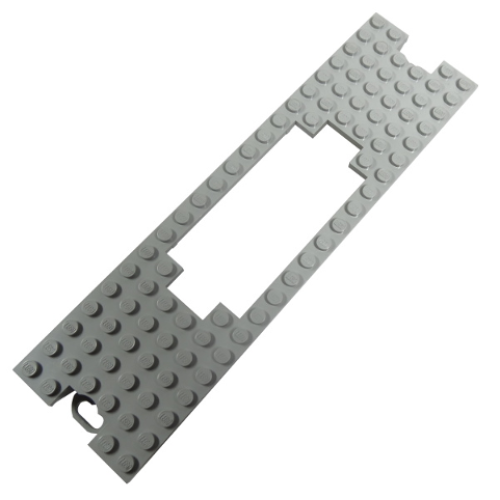 Деталь LEGO x902 Train Base 6 x 22 Cutout - Light Gray
