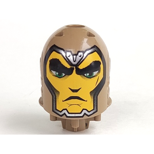 Деталь LEGO bb0153pb12 Large Figure Head with Kentis, Sir Pattern