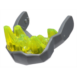 Large Figure Head Rock Monster King, Jaw Lower with Trans-Neon Green Teeth Large Figure Head Rock Monster King, Jaw Lower with Trans-Neon Green Teeth