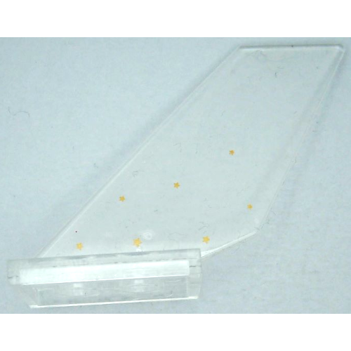 Деталь LEGO 6239pb114L Tail Shuttle with Gold Stars Pattern Model Left Side (Sticker) - Set 41239
