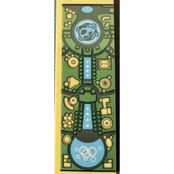 Tile 2 x 6 with Iron Man Stark Expo Map Pattern Model Center (Sticker) - Set 76216