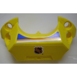 Sports Hockey Chest Protector with NHL Logo and Blue, Orange, White Stripes Pattern (Stickers) - Set 3545 Sports Hockey Chest Protector with NHL Logo and Blue, Orange, White Stripes Pattern (Stickers) - Set 3545