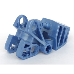 Bionicle Foot with Ball Joint Socket 3 x 6 x 2 1/3, Rounded Tops - Dark Bluish Gray