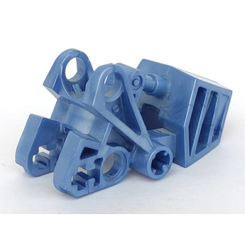 Деталь LEGO 32475 Bionicle Foot with Ball Joint Socket 3 x 6 x 2 1/3, Rounded Tops - Dark Bluish Gray