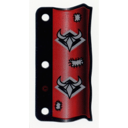 Plastic Flag 3 x 6 Ninja Pattern Red