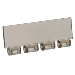 Windscreen 1 x 4 x 1 1/3 with Bottom Hinge - Trans-Brown