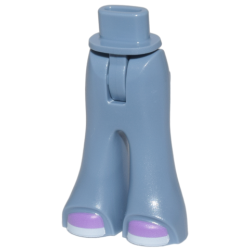 Mini Doll Hips and Trousers Bell-Bottoms with Medium Lavender Shoes with White Soles Pattern - Thin Hinge Mini Doll Hips and Trousers Bell-Bottoms with Medium Lavender Shoes with White Soles Pattern - Thin Hinge