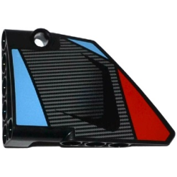 Technic, Panel Fairing #13 Large Short Smooth, Side A with Carbon Fiber Air Intake Pattern (Sticker) - Set 42036 Technic, Panel Fairing #13 Large Short Smooth, Side A with Carbon Fiber Air Intake Pattern (Sticker) - Set 42036