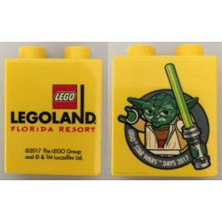 Duplo, Brick 1 x 2 x 2 with LEGO Star Wars Days 2017 LEGOLAND Florida Resort Pattern Duplo, Brick 1 x 2 x 2 with LEGO Star Wars Days 2017 LEGOLAND Florida Resort Pattern