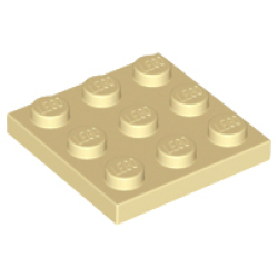 Plate 3 x 3 - Tan