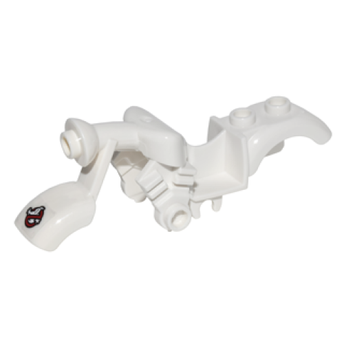 Деталь LEGO 85983pb03 Motorcycle Fairing, Vintage with Ghostbusters Logo Pattern (Sticker) - Set 75828