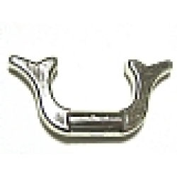 Minifigure, Helmet Ninja Horn - Chrome Silver