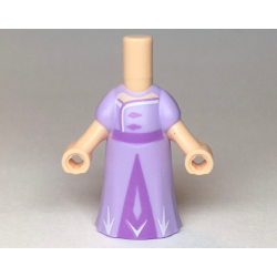 Micro Doll, Body with Molded Lavender Dress and Printed Medium Lavender Triangular Panel, Waistband, White Trim, Light Nougat Neck Pattern Micro Doll, Body with Molded Lavender Dress and Printed Medium Lavender Triangular Panel, Waistband, White Trim, Light Nougat Neck Pattern